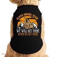 Sloth Hiking Team We Will Get There When We Get There Doggie Tank thumb 0