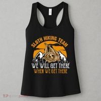 Sloth Hiking Team We Will Get There When We Get There Women's Tank Top thumb 3