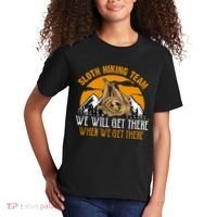 Sloth Hiking Team We Will Get There When We Get There Kids T-Shirt thumb 2