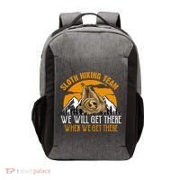 Sloth Hiking Team We Will Get There When We Get There Vector Backpack thumb 0