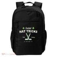 Saint Hat Tricks Funny St Patrick's Day Irish Hockey Club Gift Backpack thumb 0
