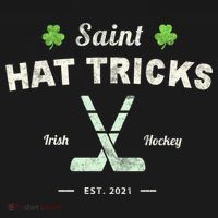 Saint Hat Tricks Funny St Patrick's Day Irish Hockey Club Gift Women's Hoodie thumb 2