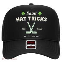 Saint Hat Tricks Funny St Patrick's Day Irish Hockey Club Gift Hat thumb 0