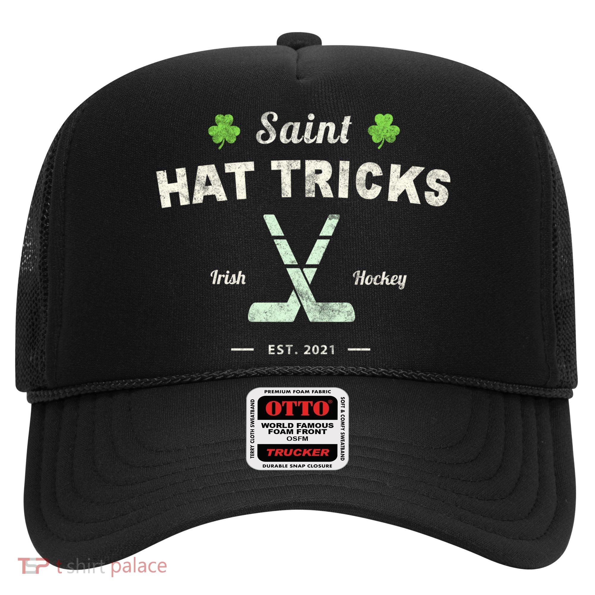 Saint Hat Tricks Funny St Patrick's Day Irish Hockey Club Gift Hat