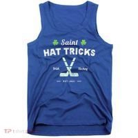 Saint Hat Tricks Funny St Patrick's Day Irish Hockey Club Gift Tank Top thumb 0