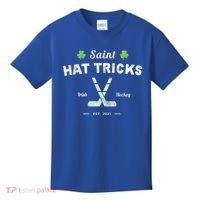 Saint Hat Tricks Funny St Patrick's Day Irish Hockey Club Gift Kids T-Shirt thumb 0