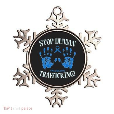 Stop Human Trafficking Awareness Month January 11 Costume Ornament
