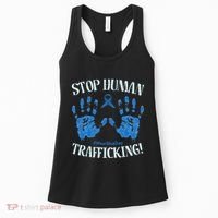 Stop Human Trafficking Awareness Month January 11 Costume Women's Tank Top thumb 0