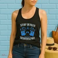 Stop Human Trafficking Awareness Month January 11 Costume Women's Tank Top thumb 2