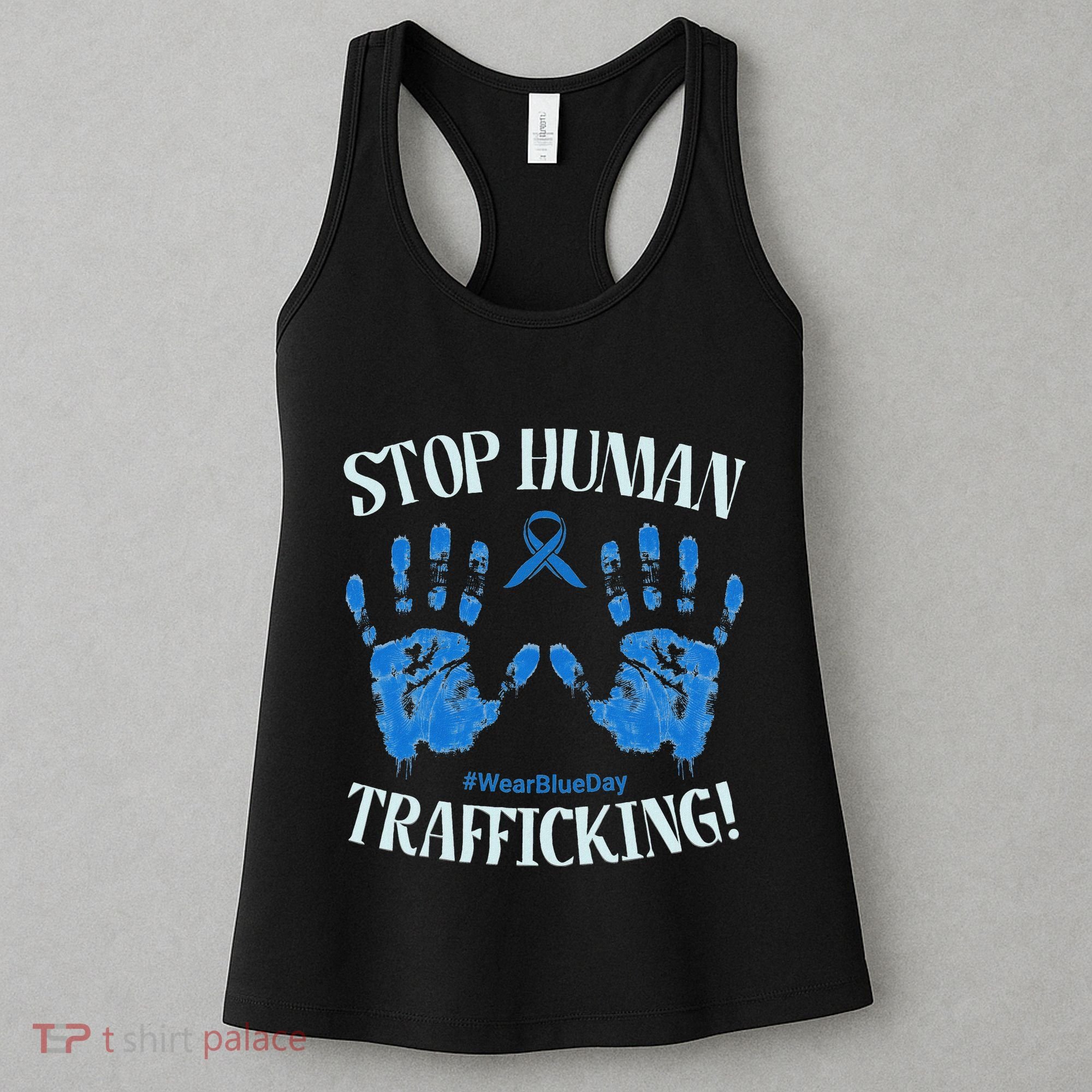 Stop Human Trafficking Awareness Month January 11 Costume Women's Tank Top