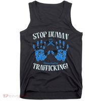 Stop Human Trafficking Awareness Month January 11 Costume Tank Top thumb 0