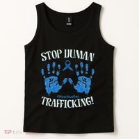Stop Human Trafficking Awareness Month January 11 Costume Tank Top thumb 2