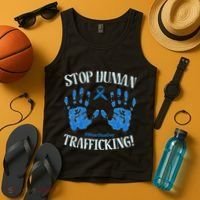 Stop Human Trafficking Awareness Month January 11 Costume Tank Top thumb 4