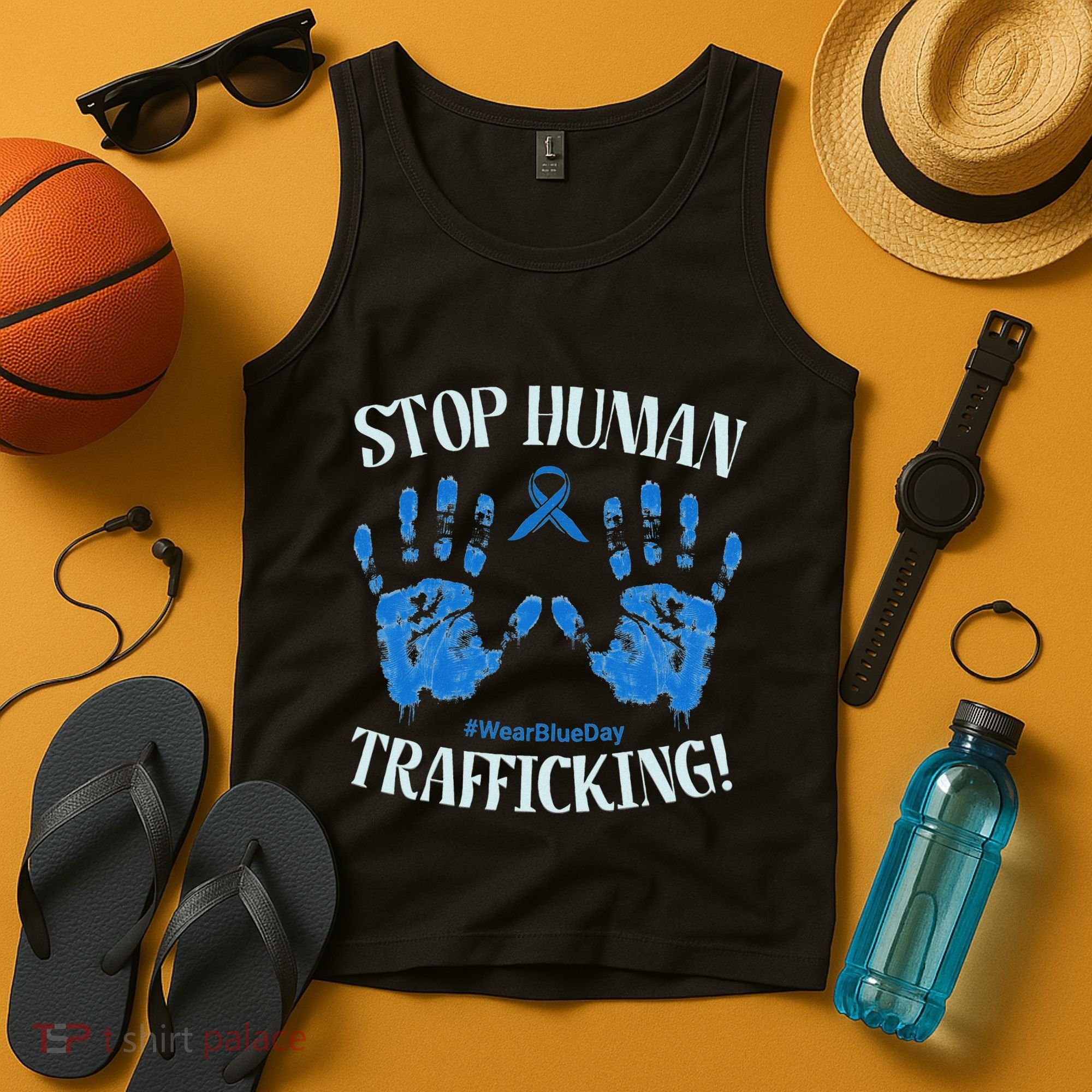 Stop Human Trafficking Awareness Month January 11 Costume Tank Top