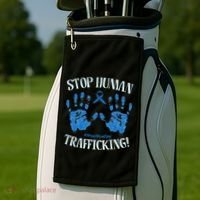 Stop Human Trafficking Awareness Month January 11 Costume Golf Towel thumb 2