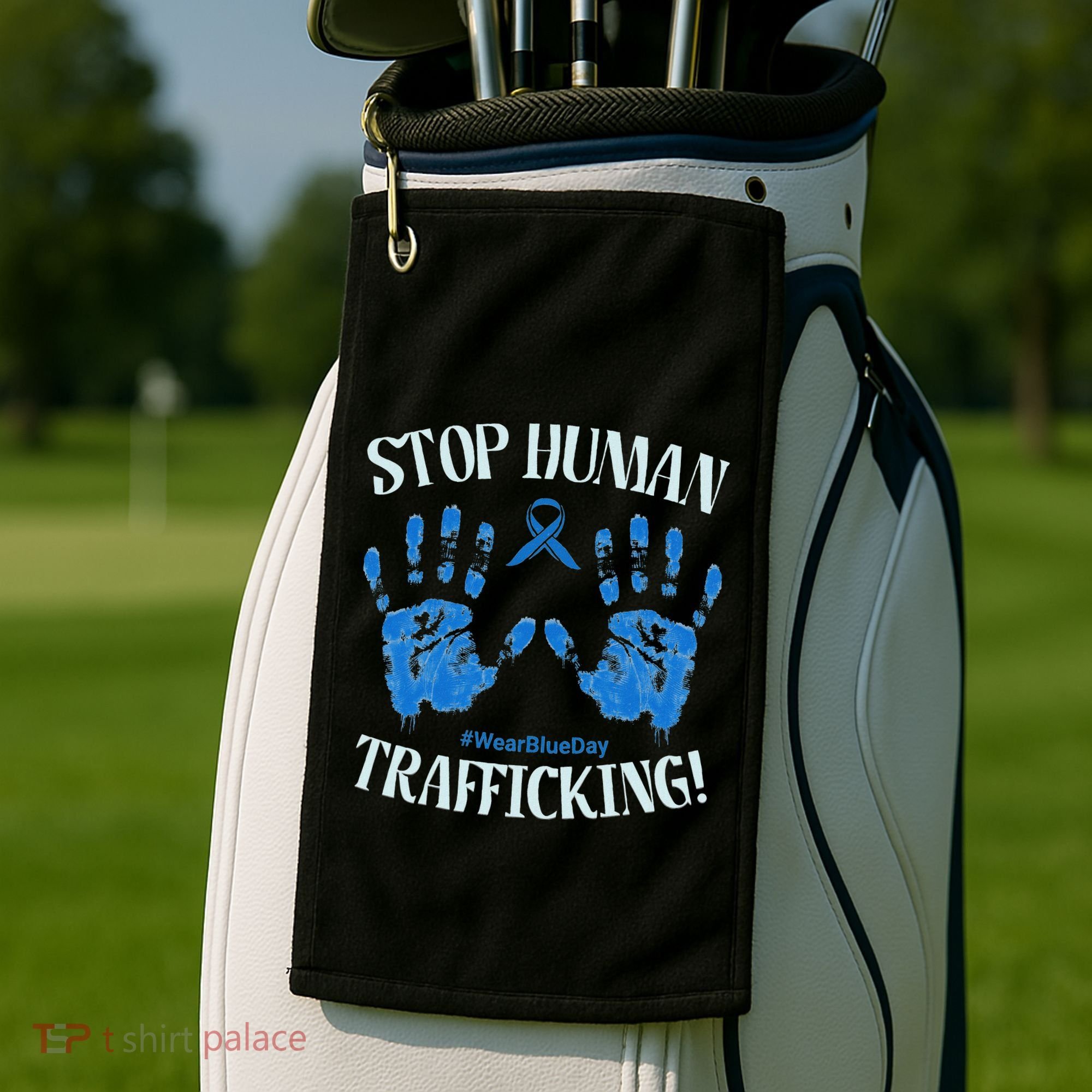 Stop Human Trafficking Awareness Month January 11 Costume Golf Towel