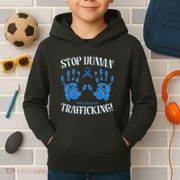 Stop Human Trafficking Awareness Month January 11 Costume Kids Hoodie thumb 2