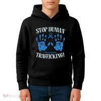 Stop Human Trafficking Awareness Month January 11 Costume Kids Hoodie thumb 4