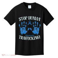 Stop Human Trafficking Awareness Month January 11 Costume Kids T-Shirt thumb 0