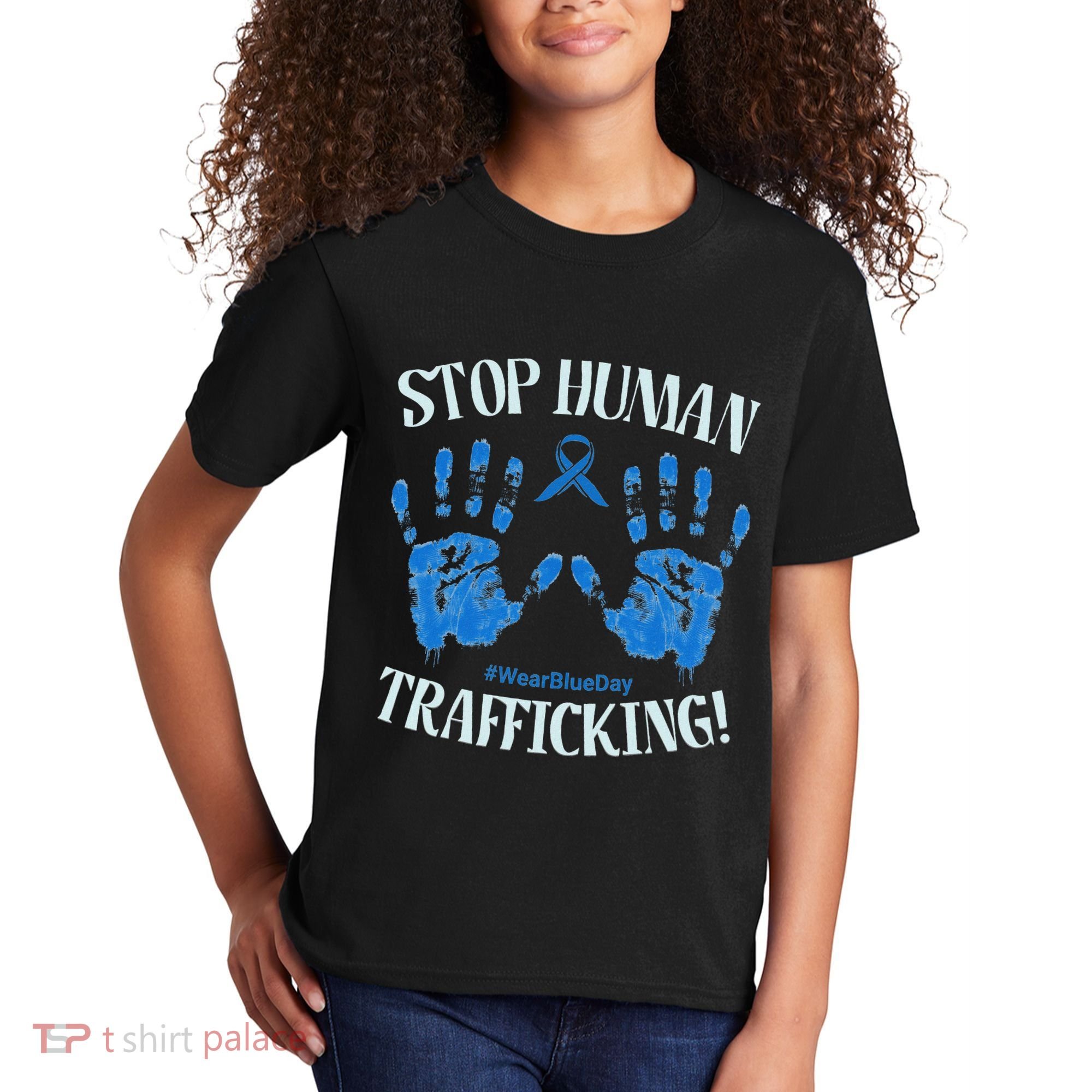 Stop Human Trafficking Awareness Month January 11 Costume Kids T-Shirt