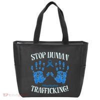 Stop Human Trafficking Awareness Month January 11 Costume Tote Bag thumb 0