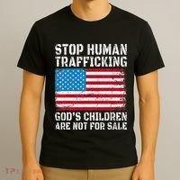Stop Human Trafficking God's Children Are Not For Sale T-Shirt thumb 3