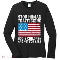 Stop Human Trafficking God's Children Are Not For Sale Women's Long Sleeve Shirt thumb 0