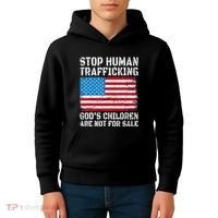 Stop Human Trafficking God's Children Are Not For Sale Kids Hoodie thumb 4