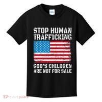 Stop Human Trafficking God's Children Are Not For Sale Kids T-Shirt thumb 0