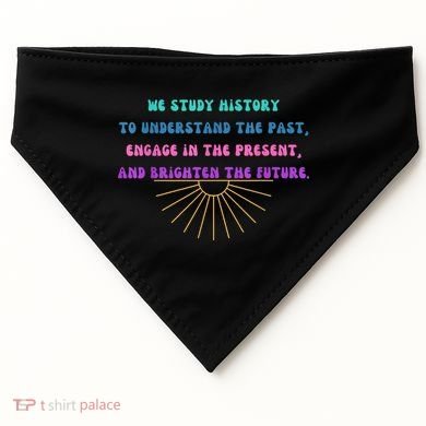 Study History Teach History USA-Made Doggie Bandana