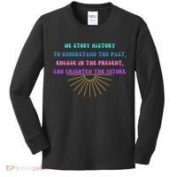 Study History Teach History Kids Long Sleeve Shirt thumb 0