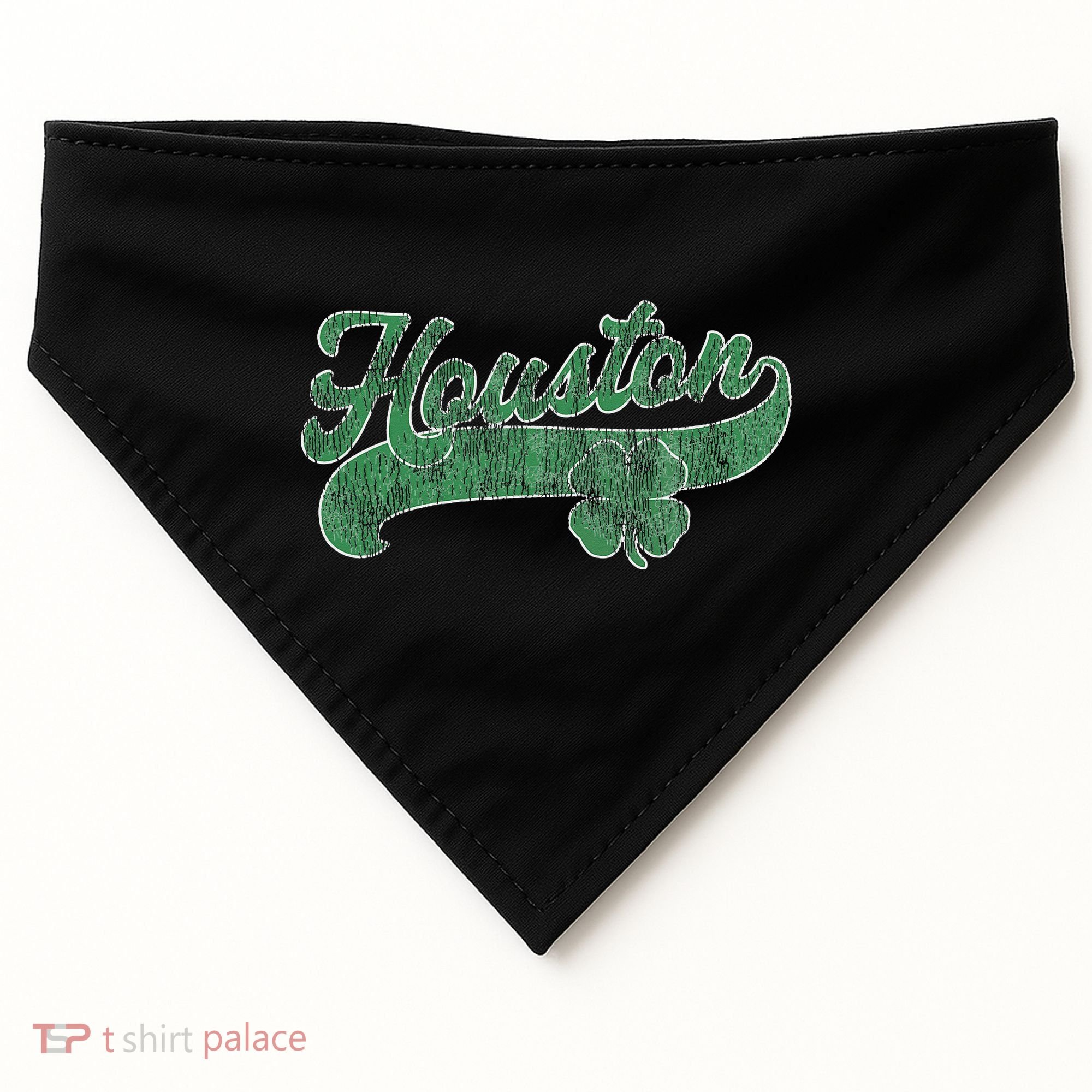 Shamrock Houston Texas Irish St. Patrick's Day USA-Made Doggie Bandana