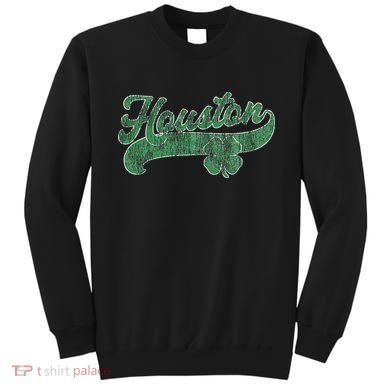 Shamrock Houston Texas Irish St. Patrick's Day Sweatshirt