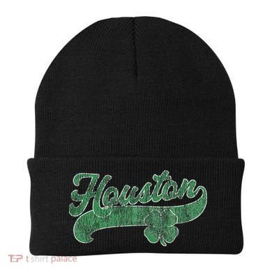 Shamrock Houston Texas Irish St. Patrick's Day Beanie