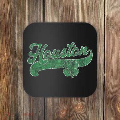 Shamrock Houston Texas Irish St. Patrick's Day Coaster