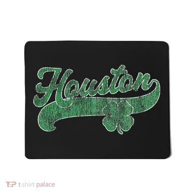 Shamrock Houston Texas Irish St. Patrick's Day Mousepad