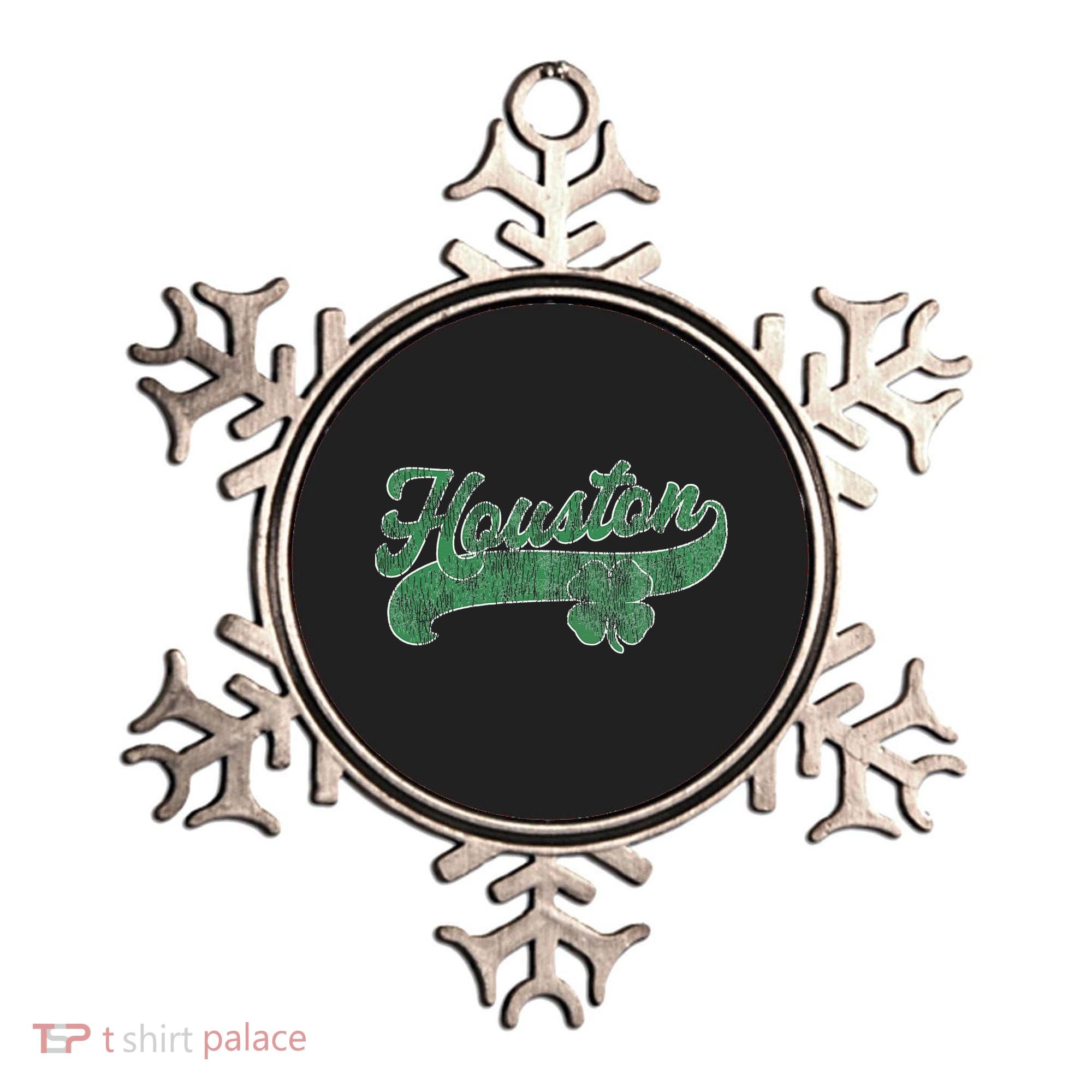 Shamrock Houston Texas Irish St. Patrick's Day Ornament