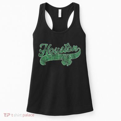 Shamrock Houston Texas Irish St. Patrick's Day Women's Tank Top