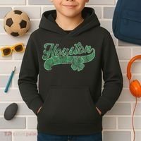 Shamrock Houston Texas Irish St. Patrick's Day Kids Hoodie thumb 2