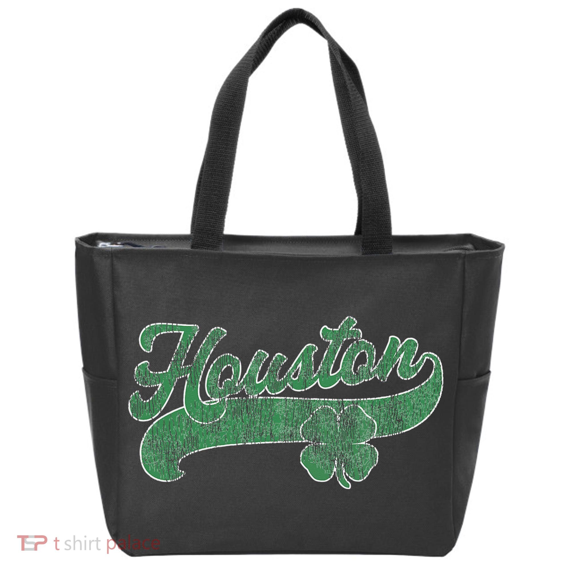 Shamrock Houston Texas Irish St. Patrick's Day Tote Bag