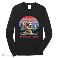 Sloth Hiking Team Hiking Gifts Funny Sloth Long Sleeve Shirt thumb 0
