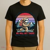 Sloth Hiking Team Hiking Gifts Funny Sloth T-Shirt thumb 3