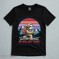 Sloth Hiking Team Hiking Gifts Funny Sloth T-Shirt thumb 5