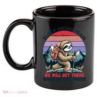 Sloth Hiking Team Hiking Gifts Funny Sloth 11oz C Handle Ceramic Mug thumb 2