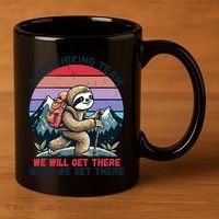 Sloth Hiking Team Hiking Gifts Funny Sloth 11oz C Handle Ceramic Mug thumb 3