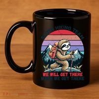 Sloth Hiking Team Hiking Gifts Funny Sloth 11oz C Handle Ceramic Mug thumb 4