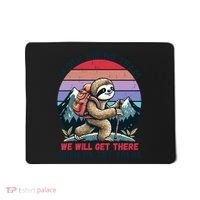 Sloth Hiking Team Hiking Gifts Funny Sloth Mousepad thumb 0
