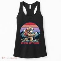 Sloth Hiking Team Hiking Gifts Funny Sloth Women's Tank Top thumb 0