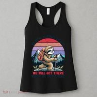 Sloth Hiking Team Hiking Gifts Funny Sloth Women's Tank Top thumb 3