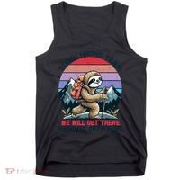 Sloth Hiking Team Hiking Gifts Funny Sloth Tank Top thumb 0